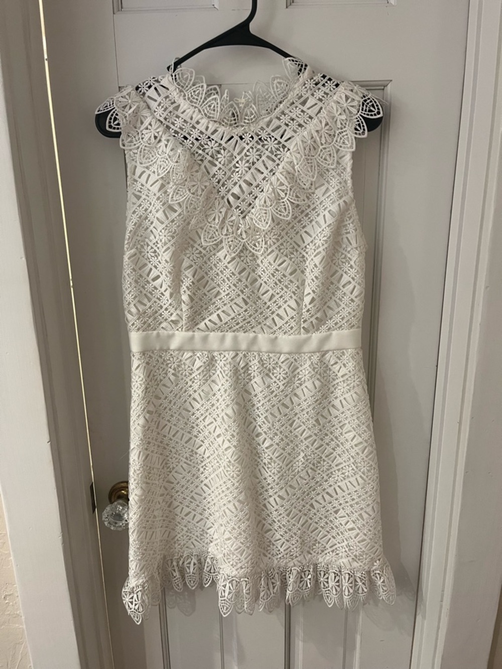 Endless Rose Ivory Lace Mini Dress